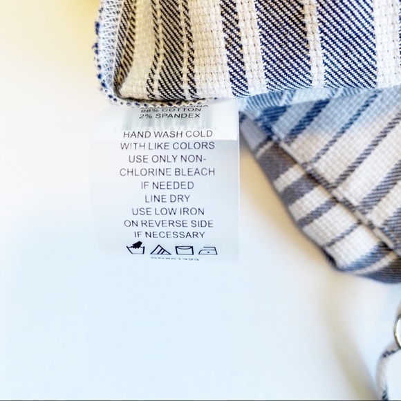 Vince Camuto Sleeveless Dobby Striped Jumper Large - Picture 8 of 9